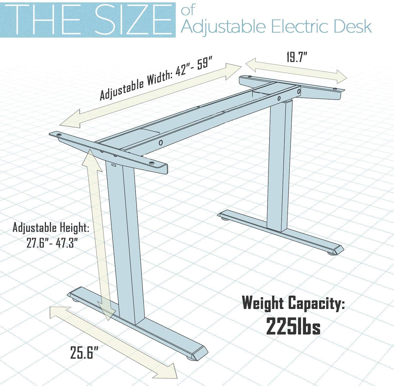 CAPON Dual Motor Electric Adjustable Standing Computer Desk for Home and Office (White Frame only) CAPON Dual Motor Electric Adjustable Standing Computer Desk for Home and Office (White Frame only)